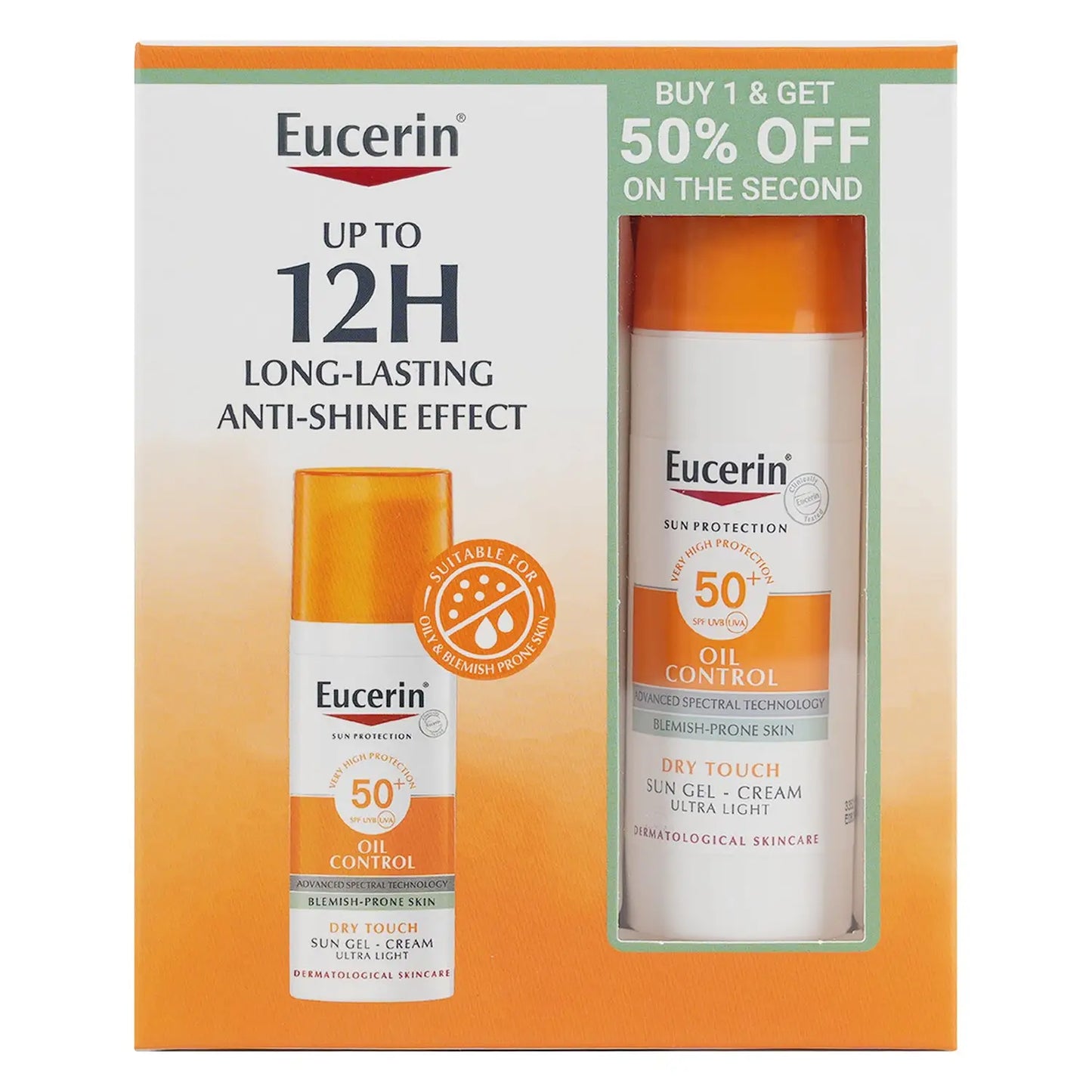 Eucerin Oil Control SPF50+ Sun Gel-Cream 50ml Offer Kit