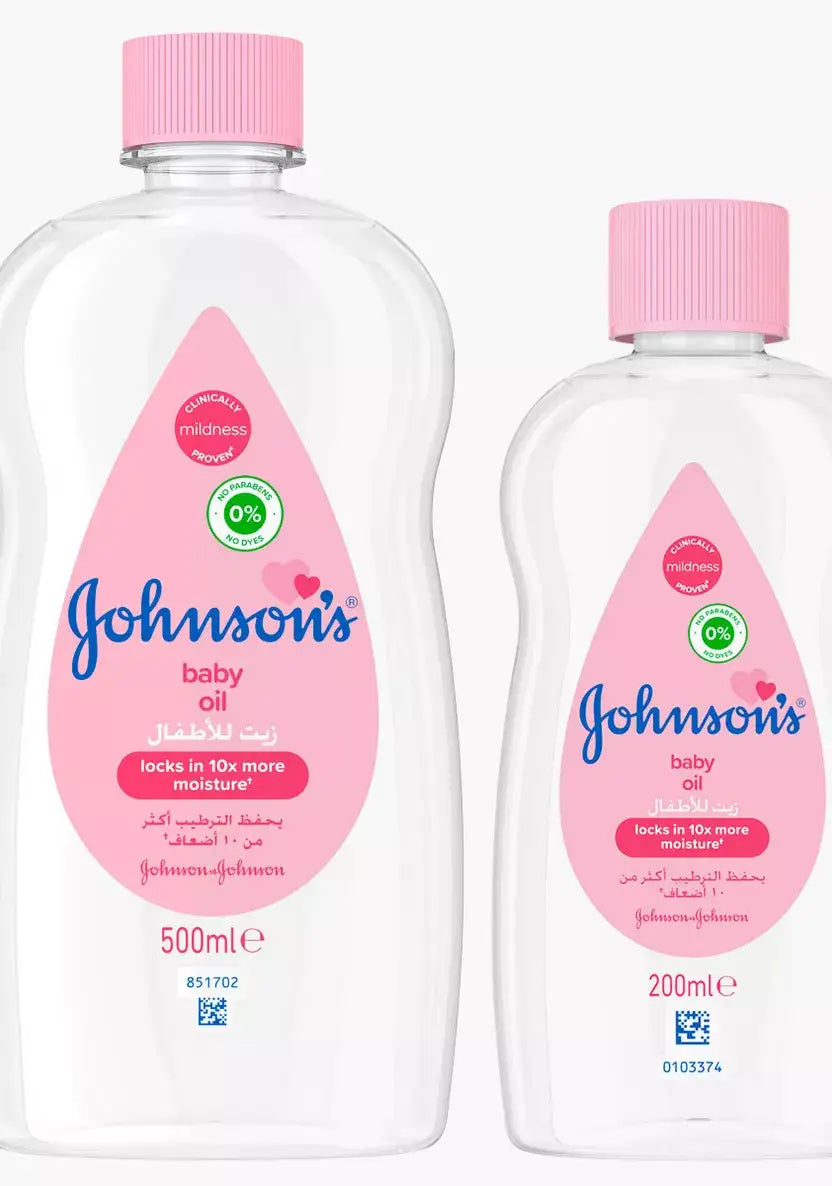 Johnson's Baby Oil Regular 500ml + 200ml Free