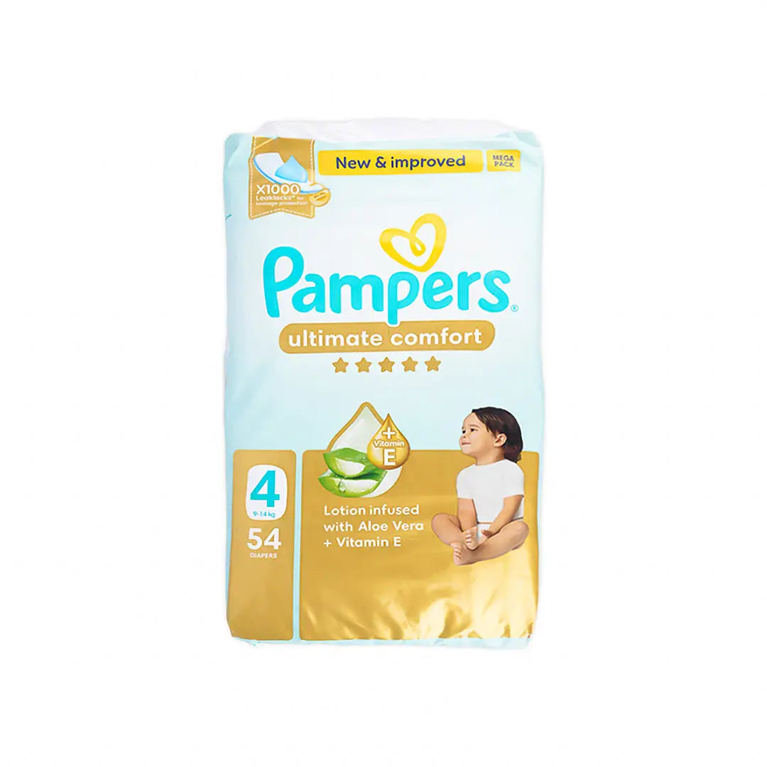 Pampers Ultimate Comfort No.4 (9-14Kg) 54Pcs