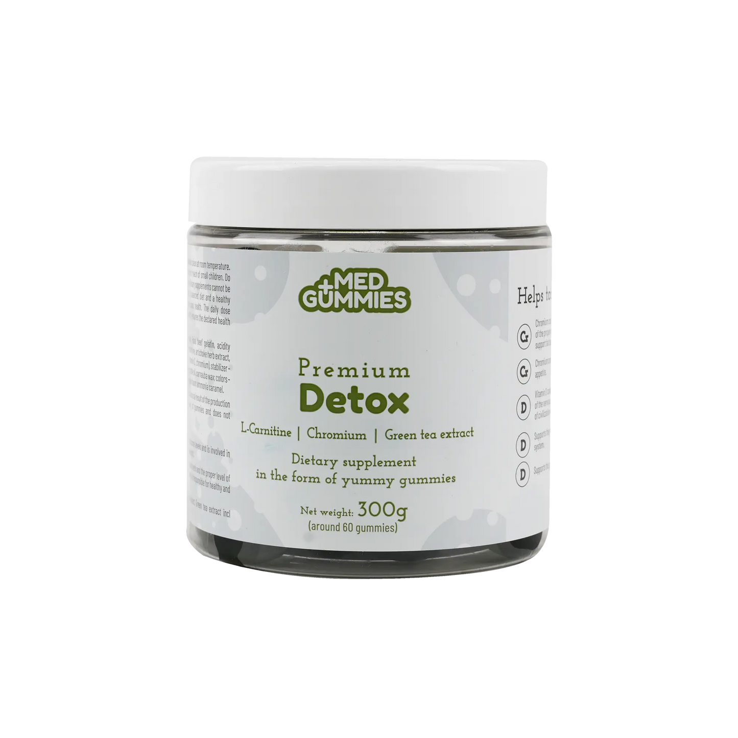 Fit 4 Life +Med Gummies Premium Detox 300G 60 Gummies