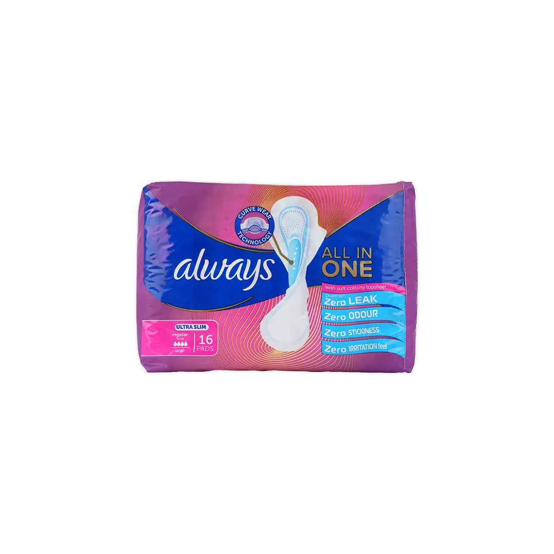 Always Ultra Slim Regular 16 Pads -Large