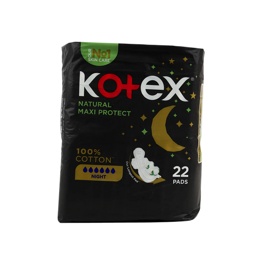 Kotex Natural Cotton Maxi Protect Night 22Pcs