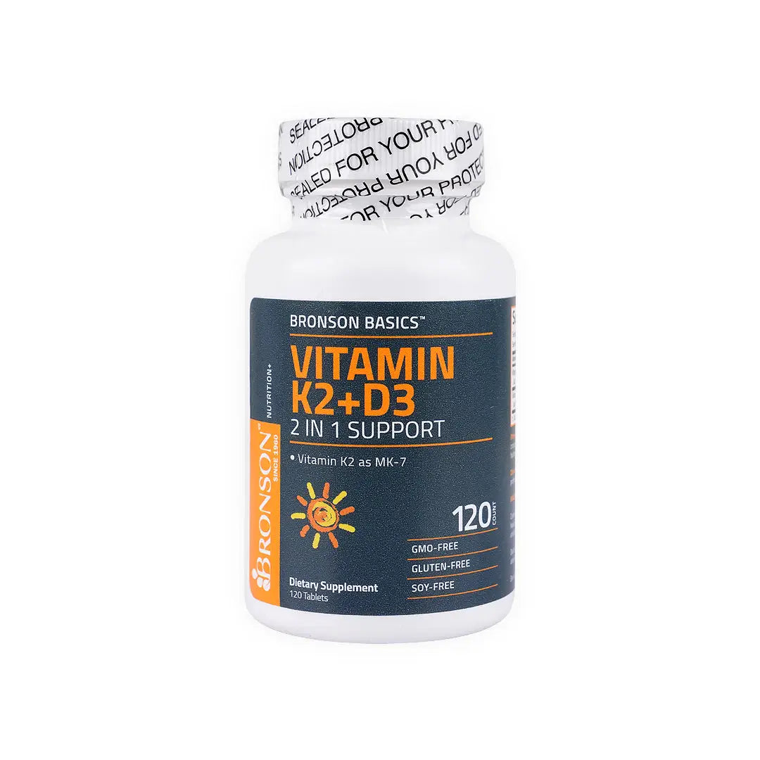 Bronson Vitamin K2+D3 120 Tablets