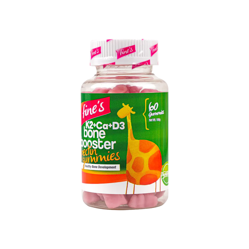 فاينز تشيلدرن - معزز العظام K2+Ca+D3 - 60 علكة