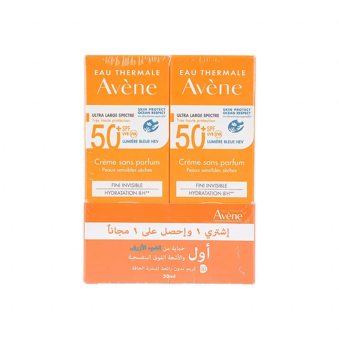 Avene V.H Protection SPF50+ Fragrance Free Cream 50ml (1+1)
