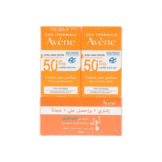 Avene V.H Protection SPF50+ Fragrance Free Cream 50ml (1+1)