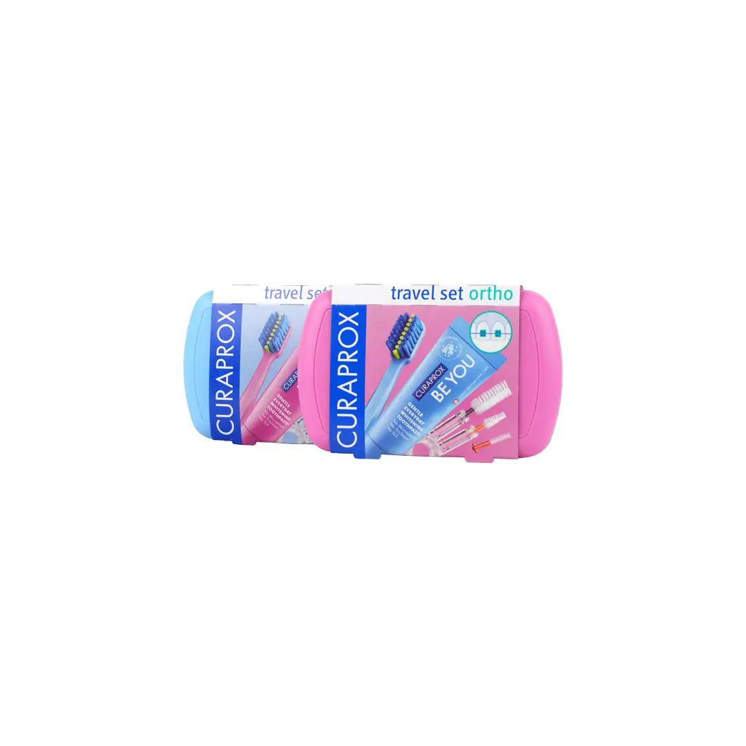 Curaprox Travel Set Orhto Pink + Blue Set