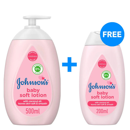 Johnson's Baby Soft Lotion 500ml + 200ml Free