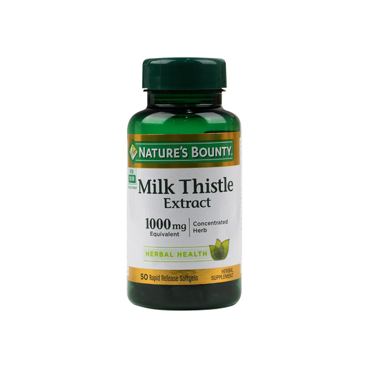 Natures Bounty Milk Thistle Extract 1000mg 50 Softgels
