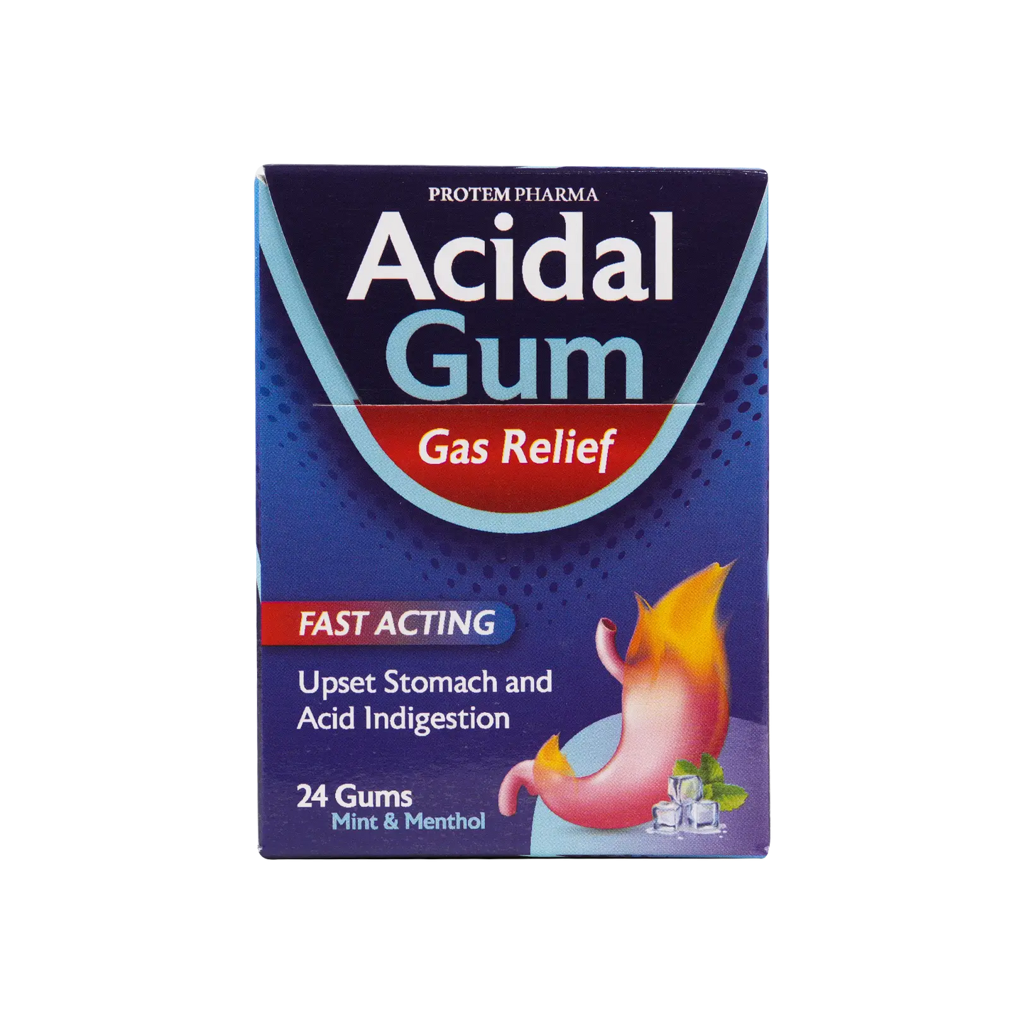 Protem Pharma Acidal Gas Relief 24Gums