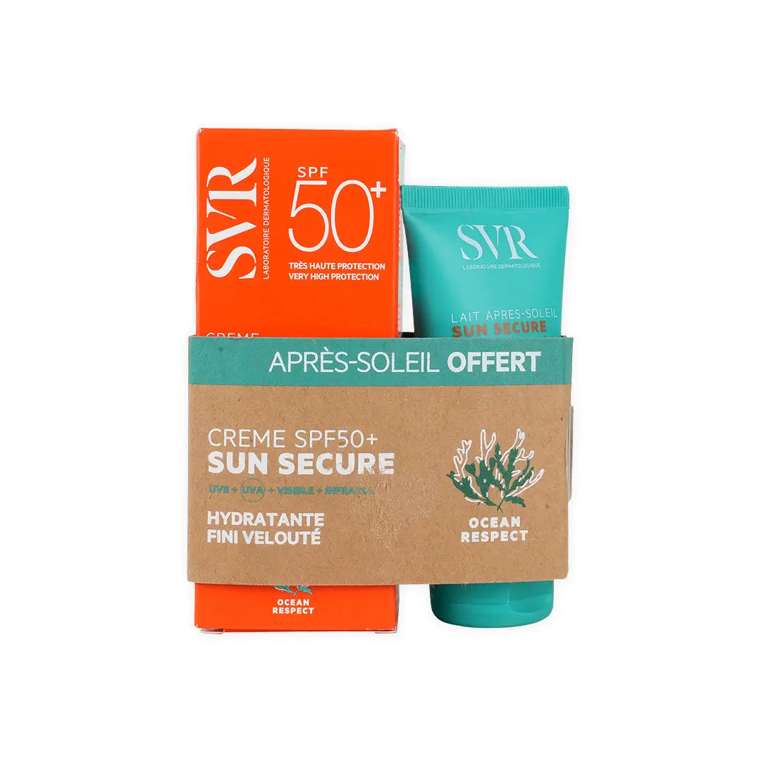 SVR Sun Secure Cream SPF50+Lait Apres-Soleil 50ml(1+1)Offer