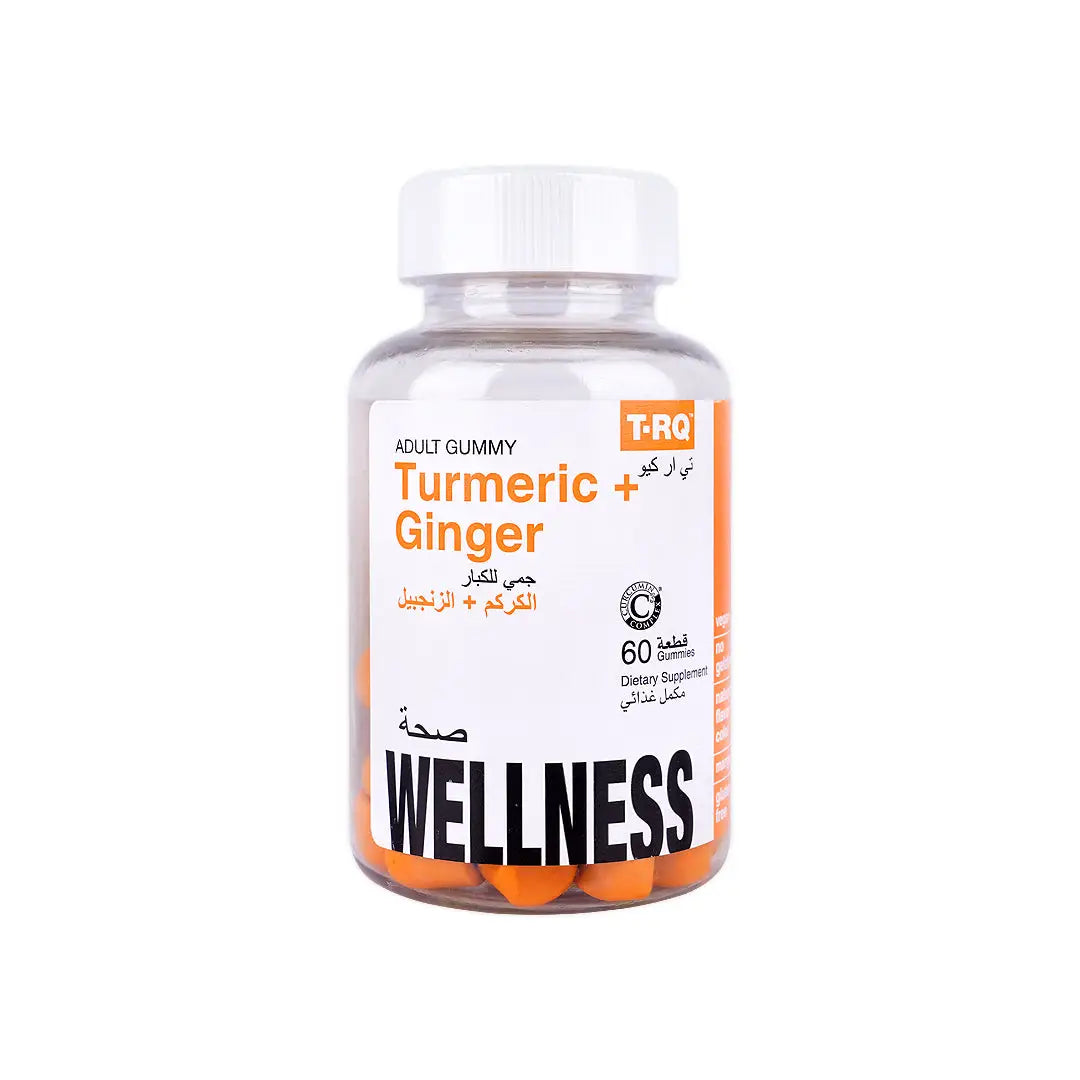 T-RQ Wellness Turmeric+ Ginger 60 Gummies