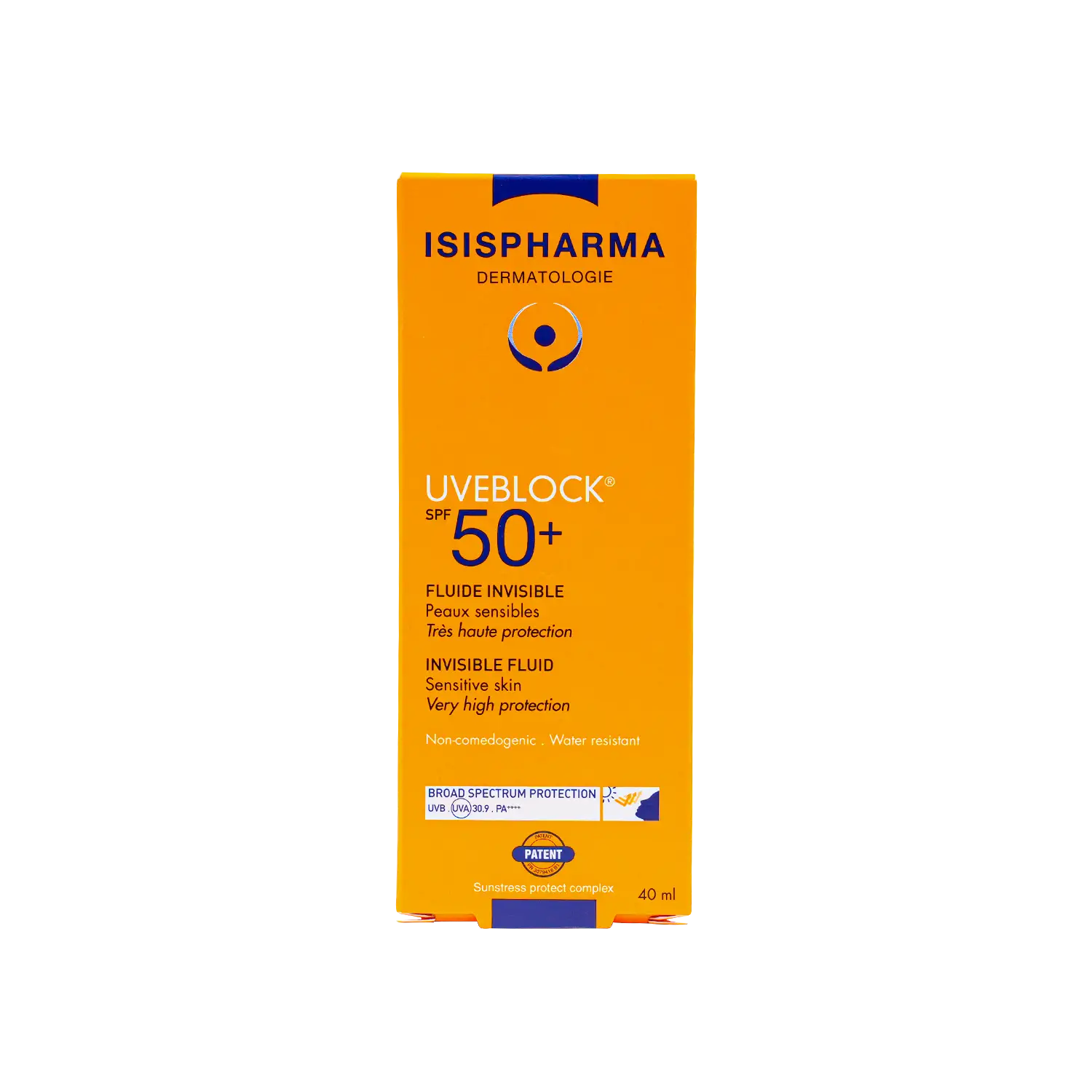 كريم سائل غير مرئي من ISIS Pharma UVeblock SPF50+، 40 مل