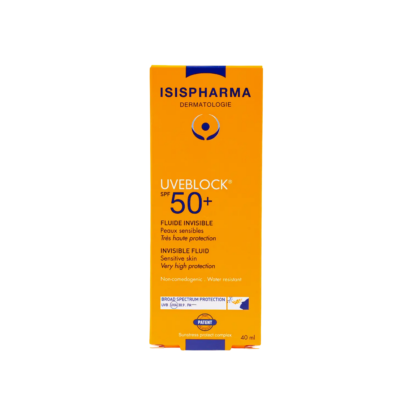 ISIS Pharma UVeblock SPF50+ Fluid Invisible Cream 40ml