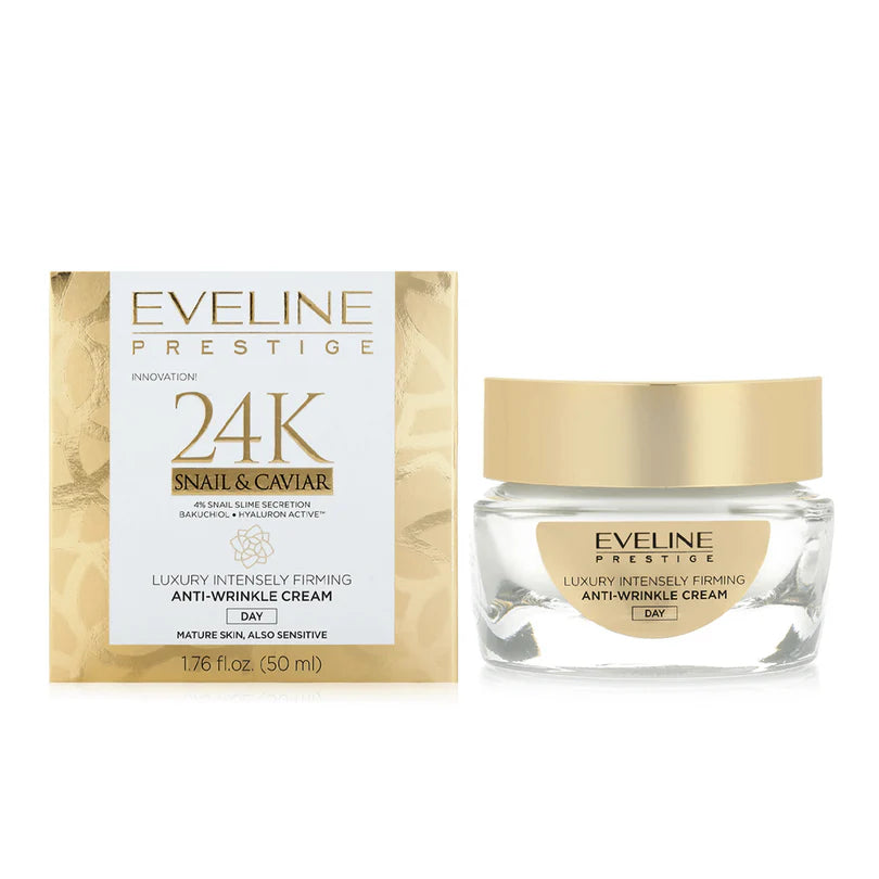 كريم النهار إيفلين بريستيج 24 قيراط بالحلزون والكافيار 50 مل