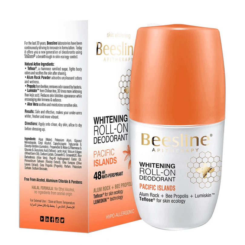 Beesline Whitening Deodorant Roll Pacific Islands 50ml
