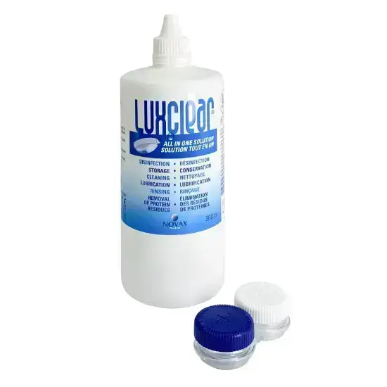 محلول عدسات لاصقة لوكس كلير، 360 مل، Novlux001 لتنظيف العدسات