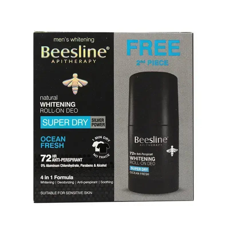 Beesline Super Dry Ocean Fresh Roll On Deo For Men 1+1 Offer