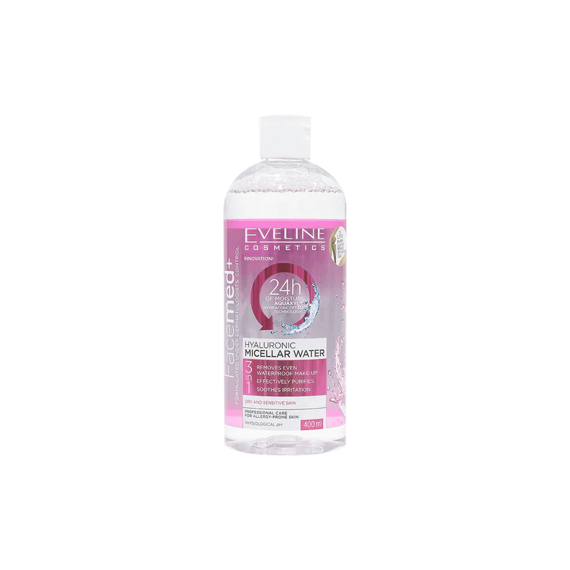 Eveline 3In1 Hyaluronic Micellar Water 400 ml