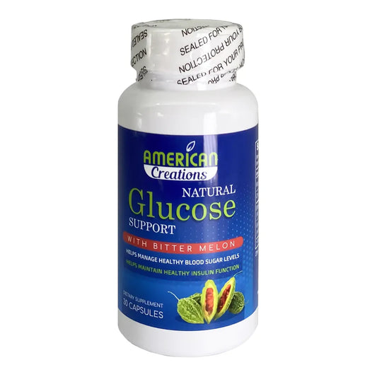 Natural Glucose Support 30 Caps American Creation to reduce blood sugar