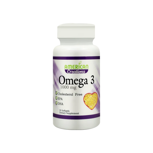 American Creation Omega3 - 1000 mg Softgel 30'S for healthy brain