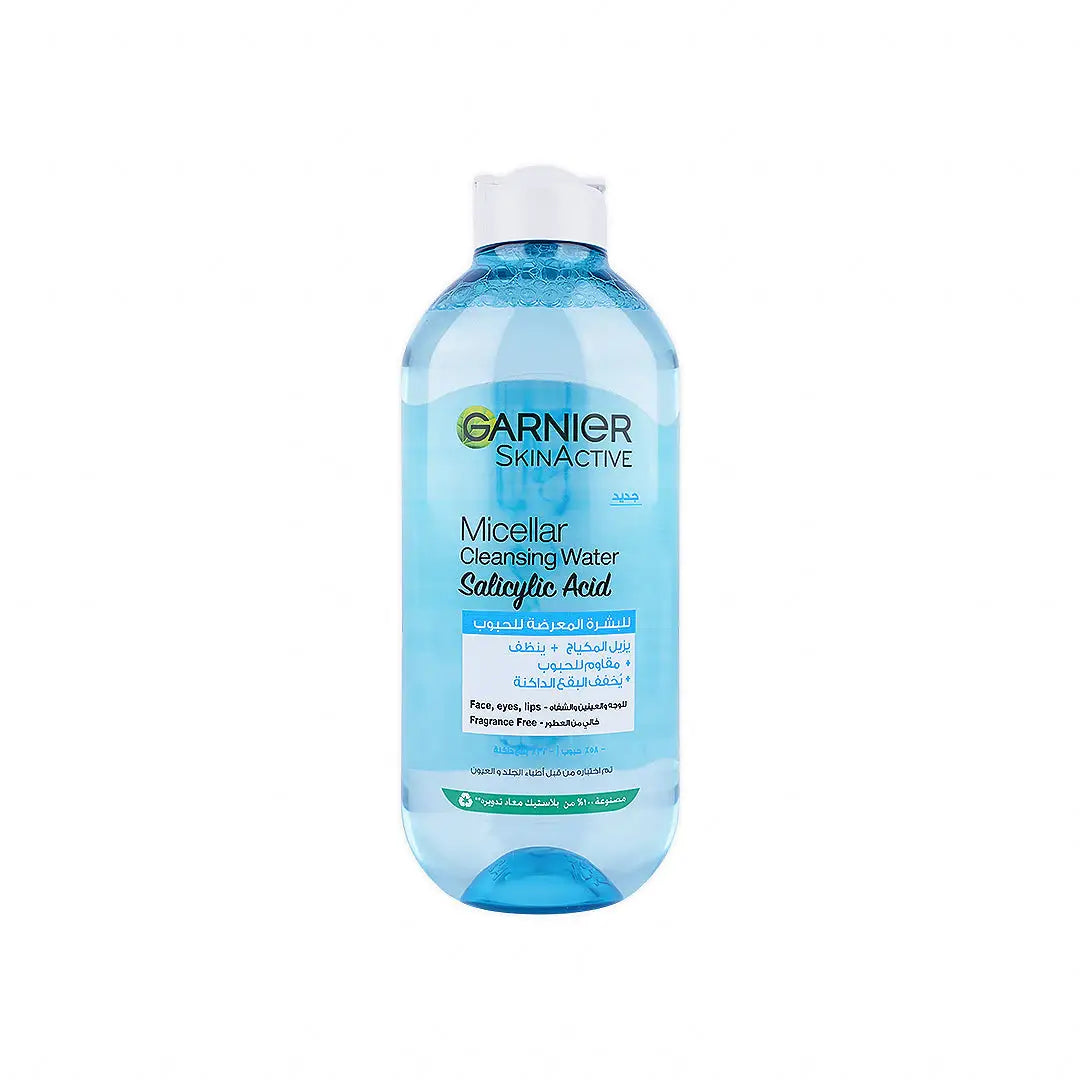 غارنييه ماء ميسيلار منظف بحمض الساليسيليك 400 مل