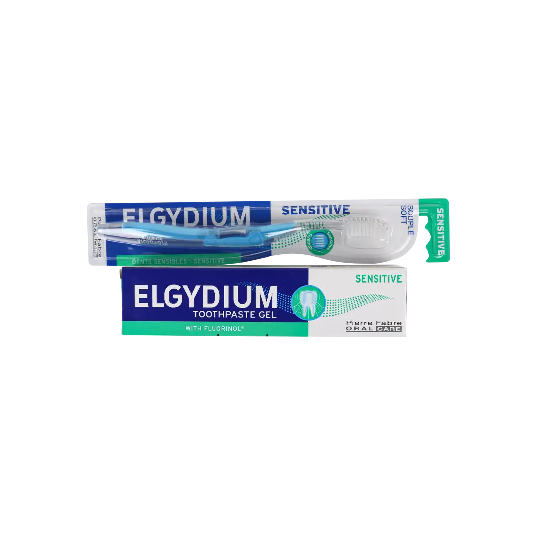 Elgydium Sensitive Toothbrush + Toothpaste Set