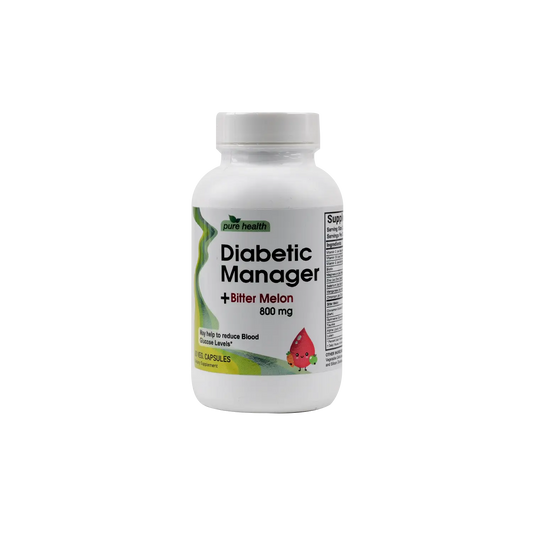 Pure Health Diabetic Manager 800mg 60Veg Capsules
