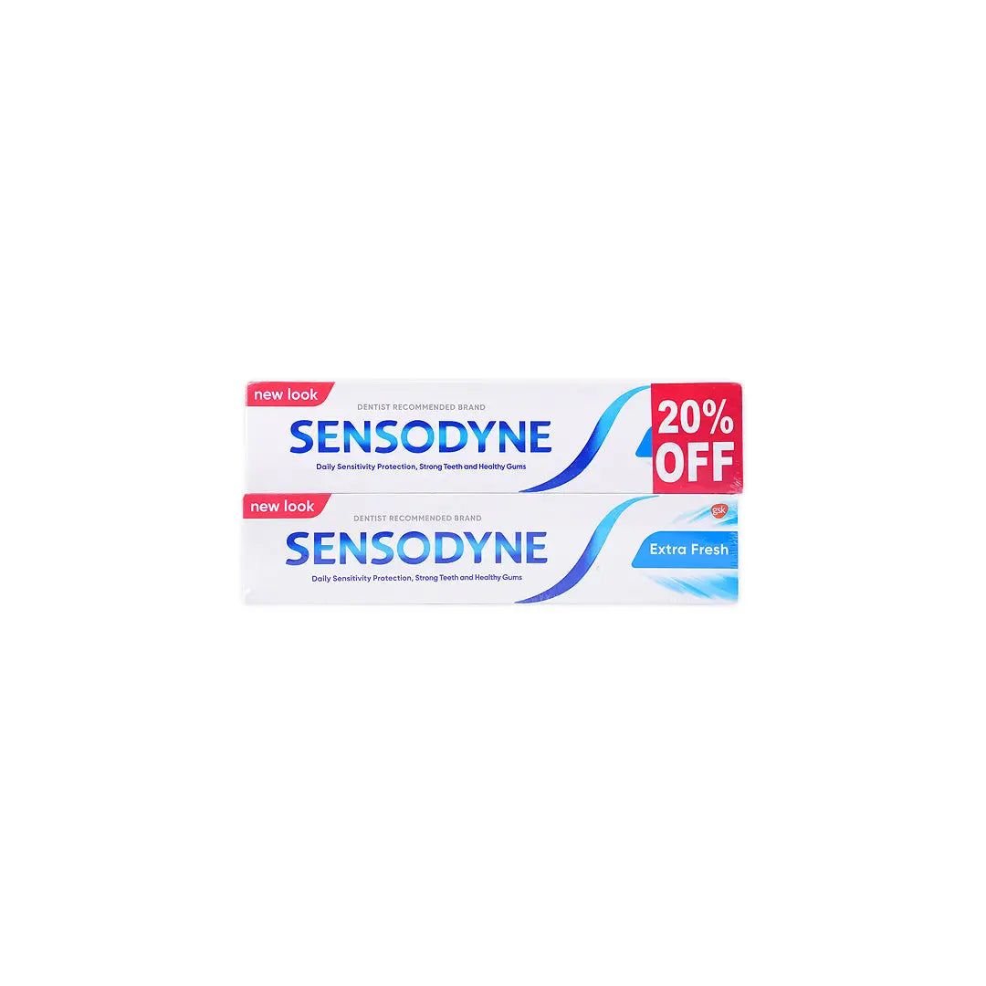 Sensodyne Extra Fresh Toothpaste 100mlx2 20% Off