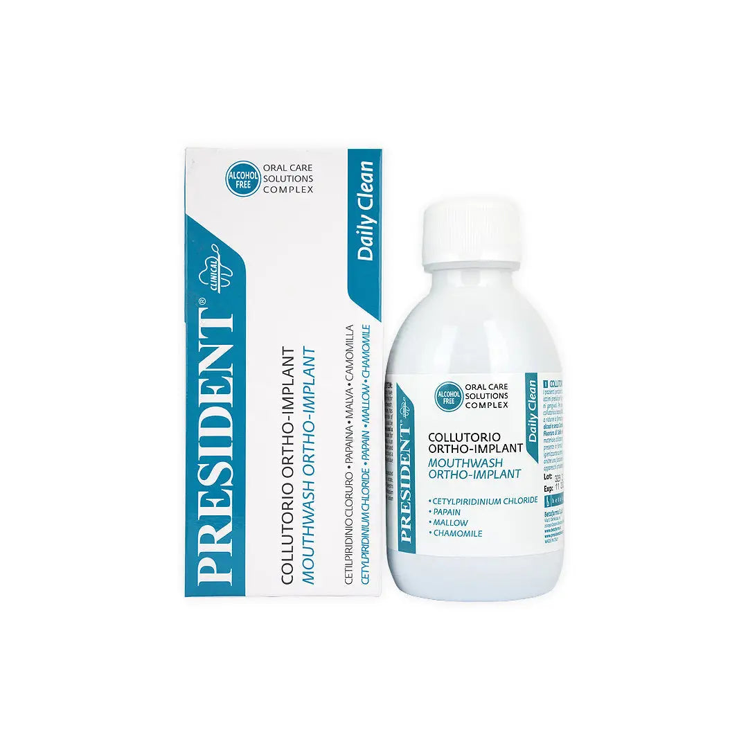 President Ortho-Implant Daily Clean Mouthwash 200ml
