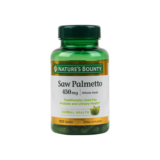 Natures Bounty Saw Palmetto 450mg 100 Capsules
