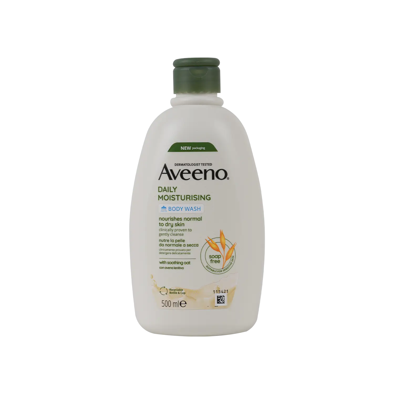 غسول الجسم المرطب اليومي من أفينو 500 مل