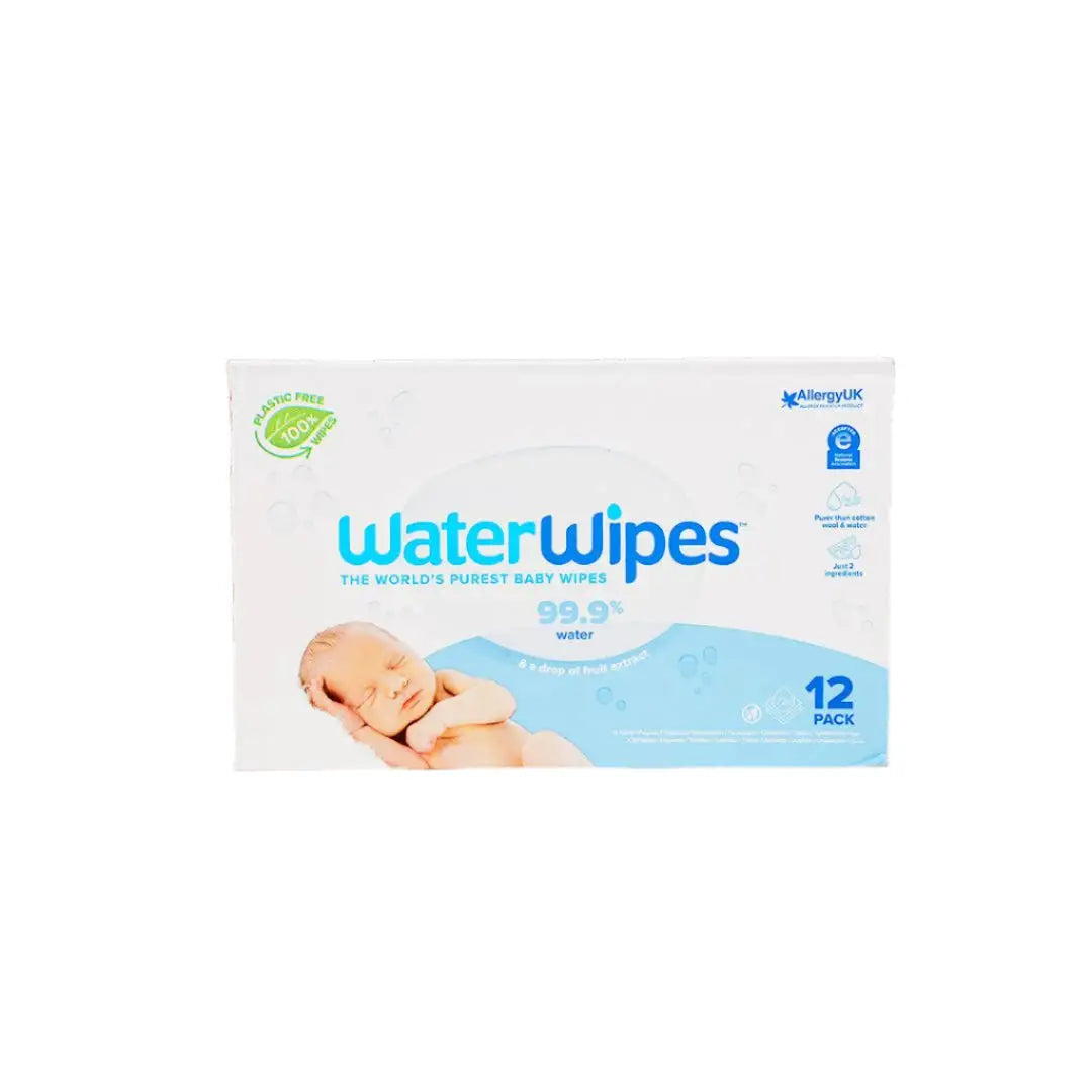 Water Wipes Baby 12 Pack X 60 Wipes-Carton