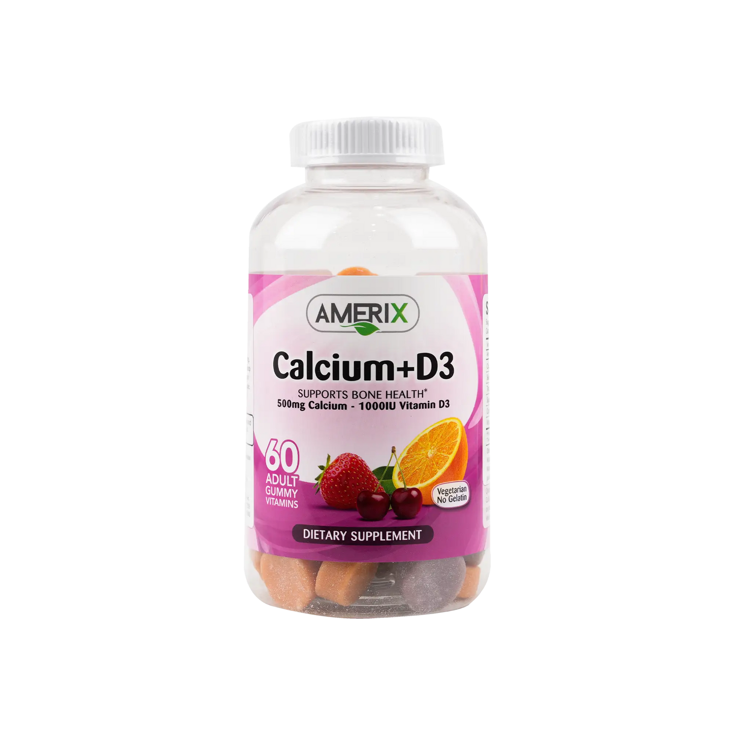 Amerix Gummy Calcium 500Mg +D3 60Pcs