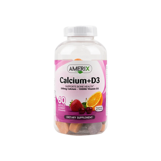 Amerix Gummy Calcium 500Mg +D3 60Pcs