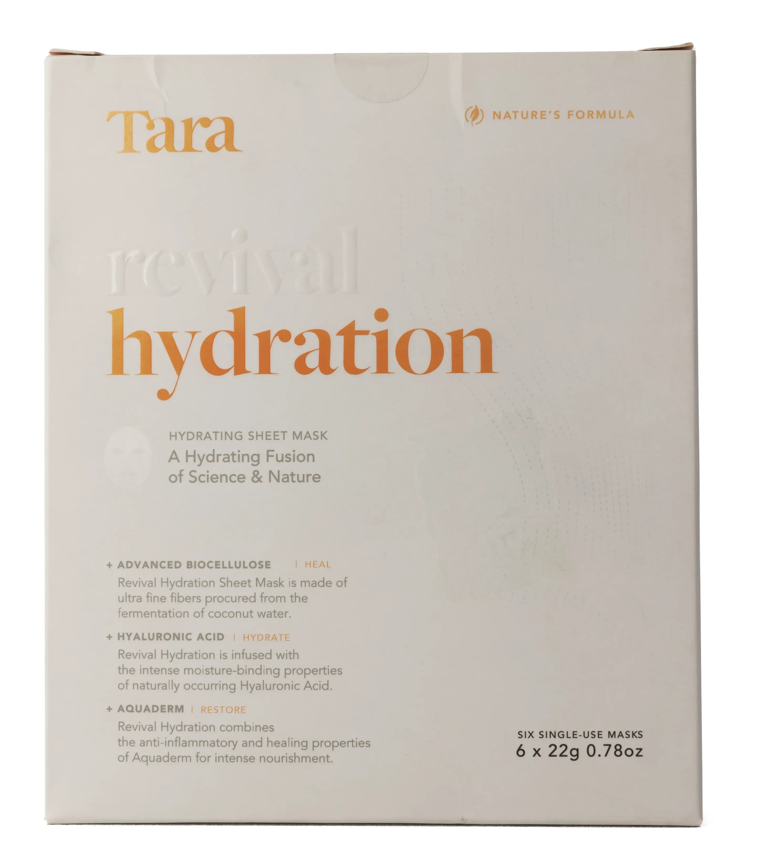 Tara Revival Hydration Sheet Mask 6X22Gm