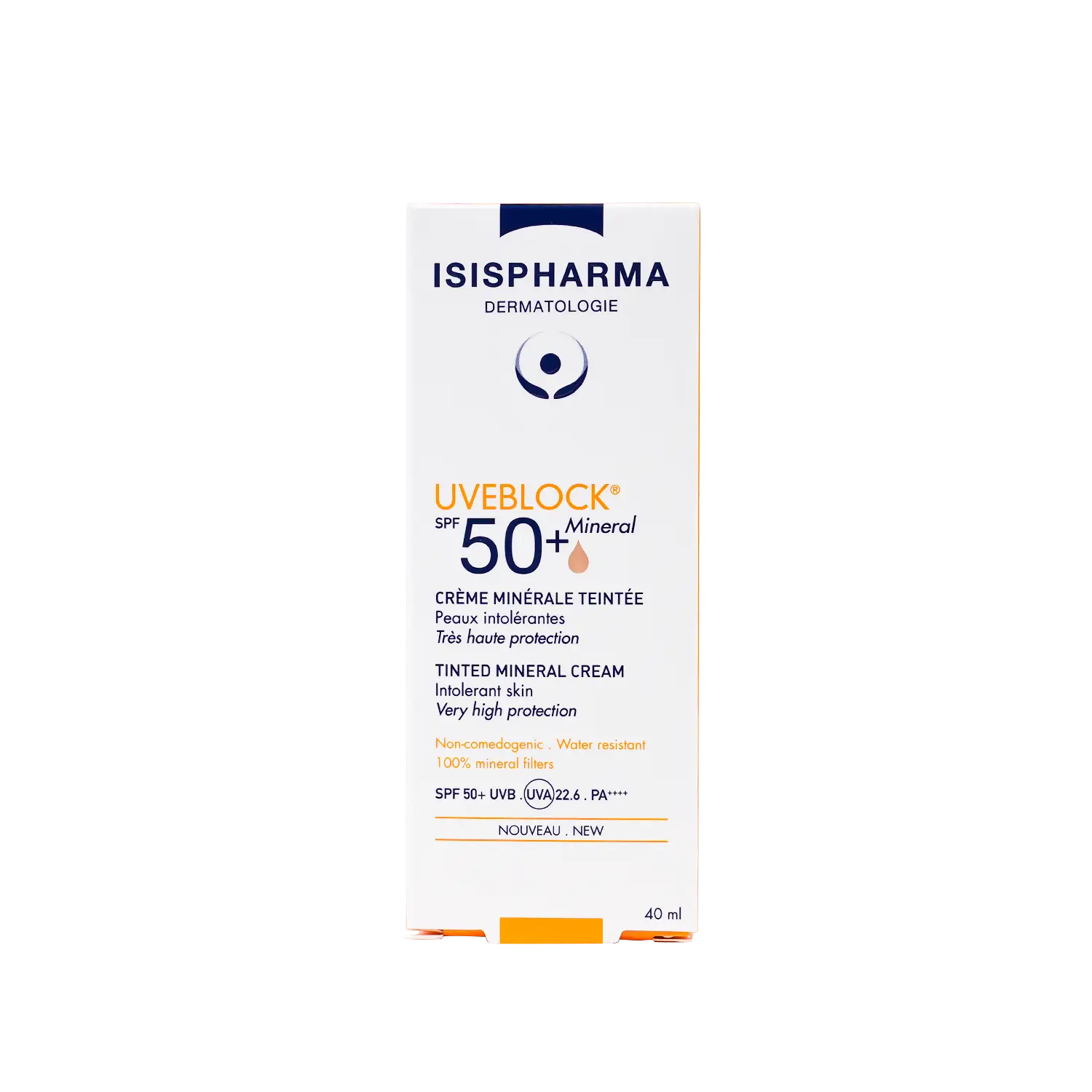 كريم ISIS Pharma UVeblock SPF50+ Tinted Mineral Cream 40ml