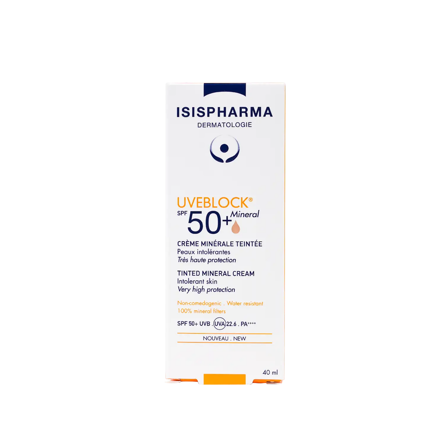 ISIS Pharma UVeblock SPF50+Tinted Mineral Cream 40ml