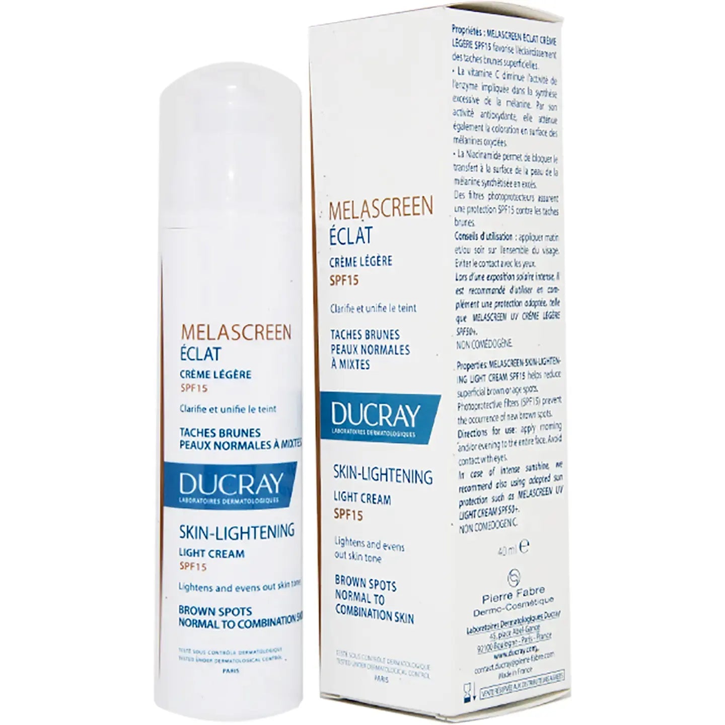 Ducray Melascreen Light SPF-15 Cream 40 Ml
