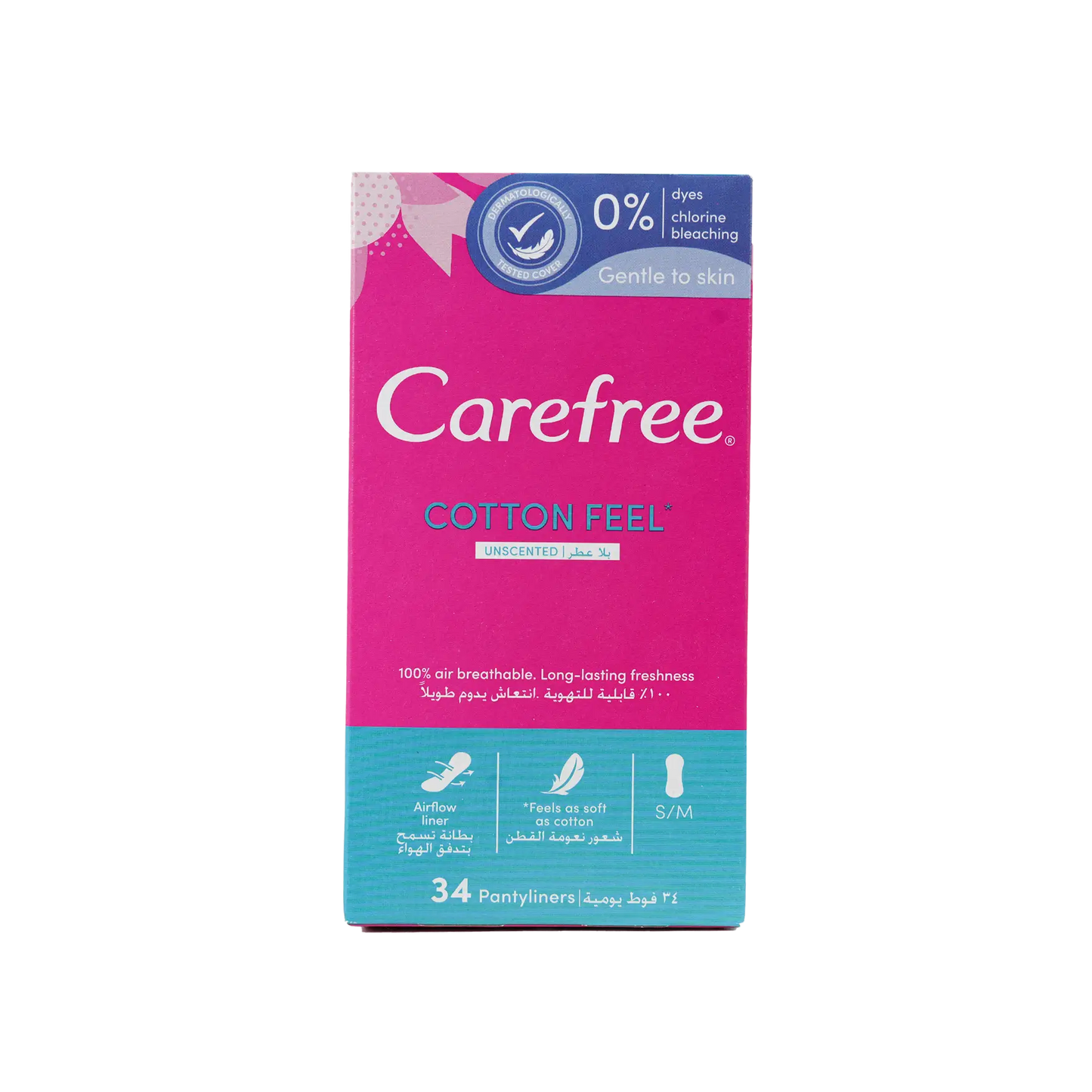 Carefree Cotton 34Pcs-Unscented