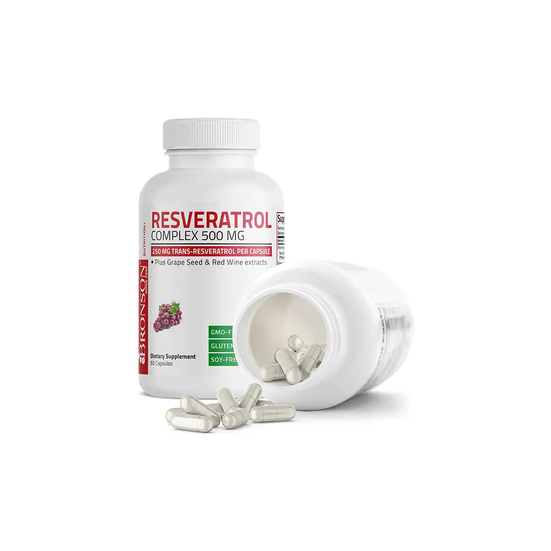 برونسون ريسفيراترول 500 كومبلكس 60 قطعة