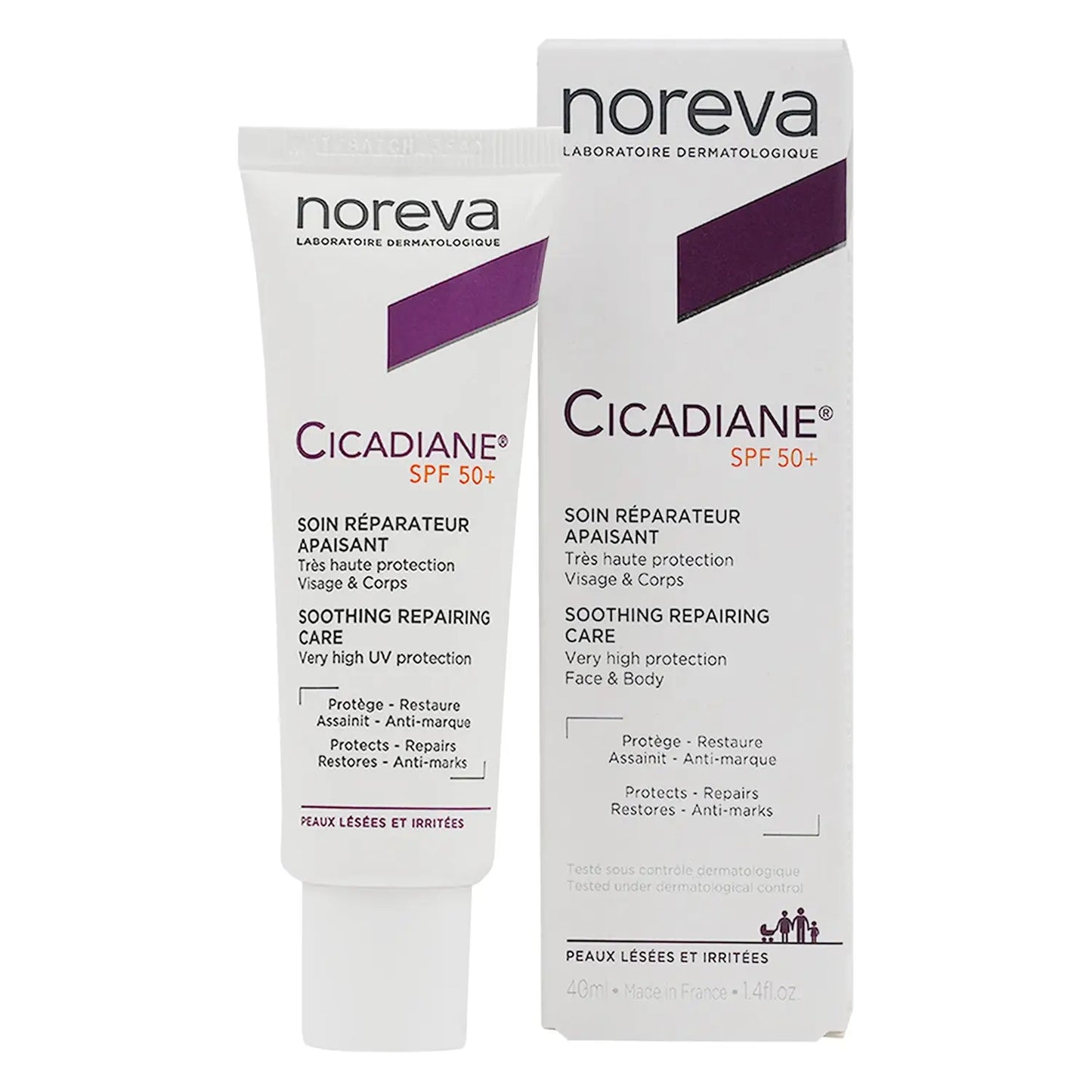 Noreva Cicadiane SPF50+ Soothing Repairing Care 40ml