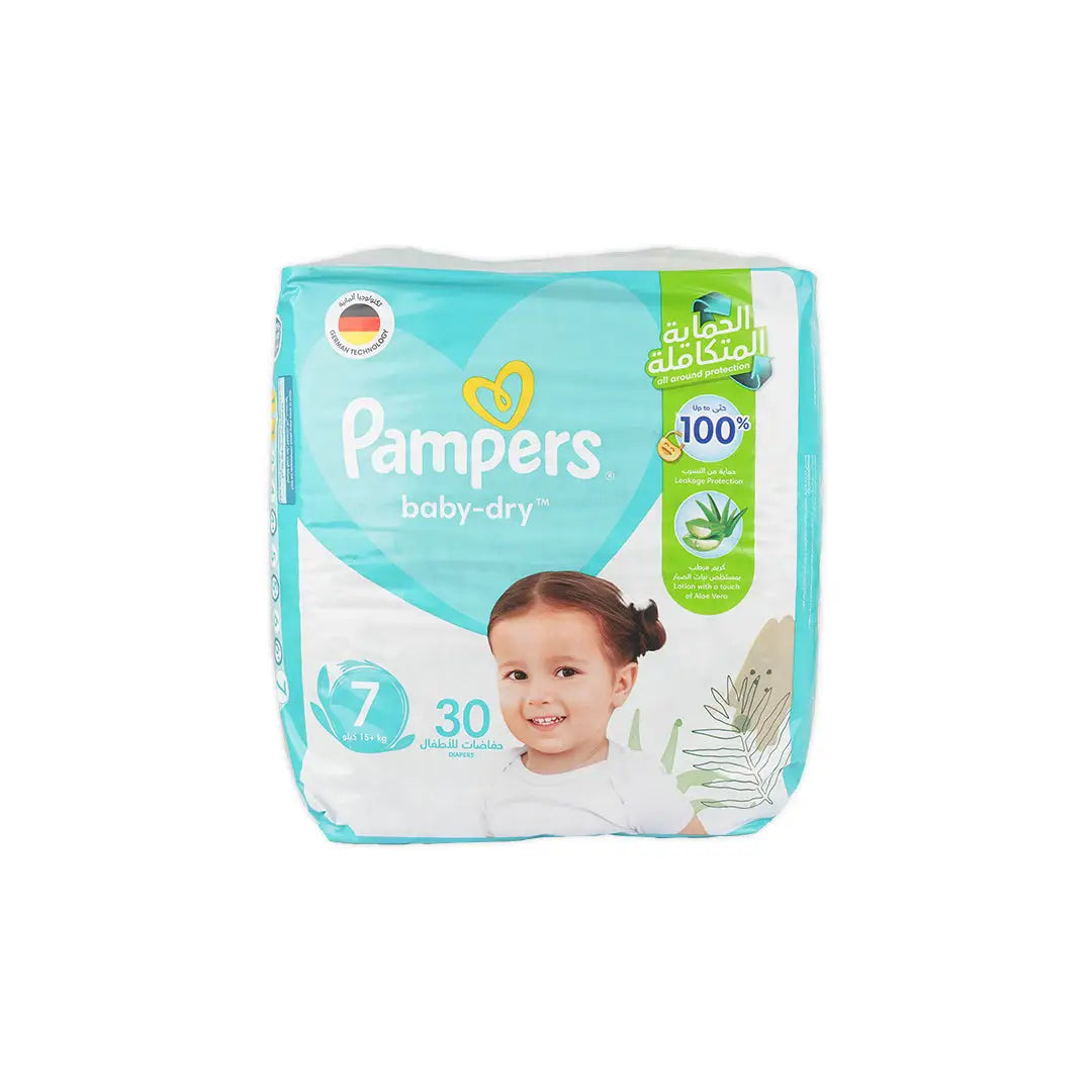 Pampers Baby-Dry No.7 (15+Kg) 30Pcs
