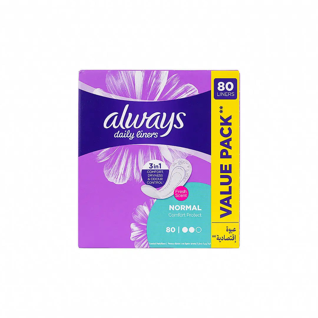 Always Daily Liners Normal 80Pcs