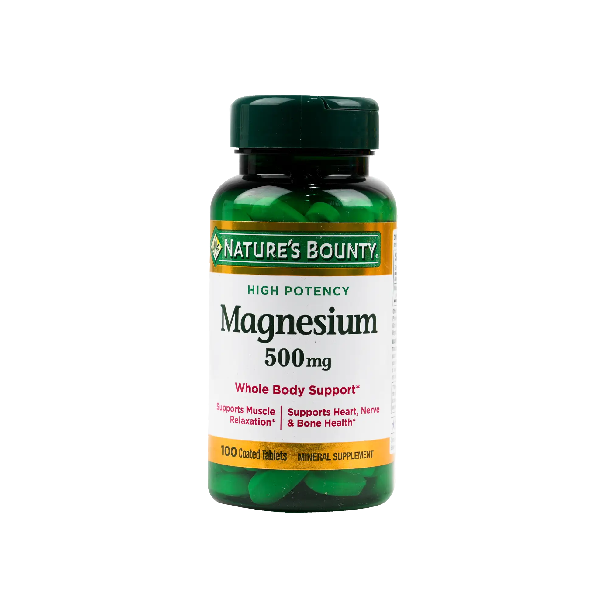 نيتشرز باونتي مغنيسيوم ٥٠٠ ملغ ١٠٠ قرص