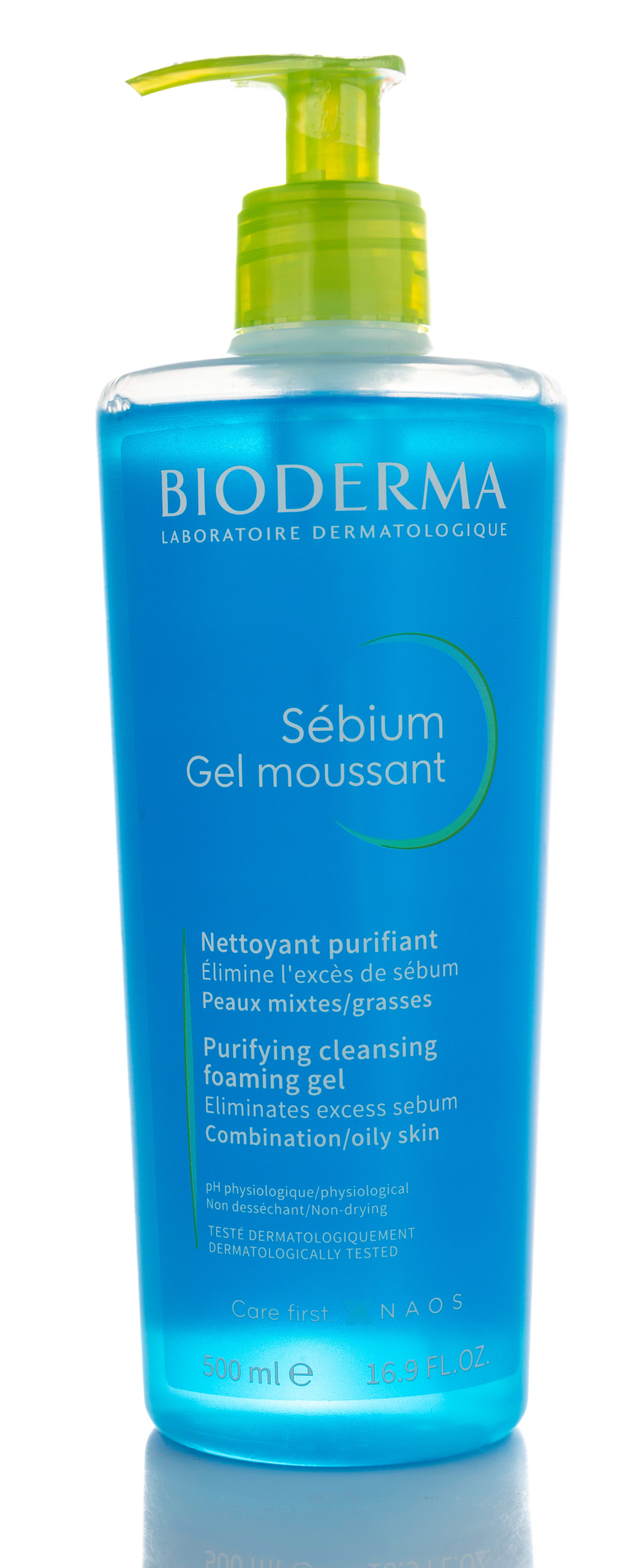 جل بيوديرما سيبيوم الرغوي المنقي للبشرة 500 مل