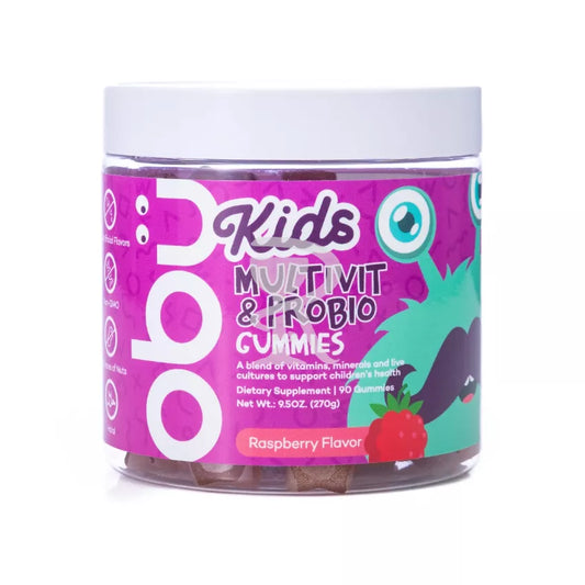 OBU Kids Multivitamins & Minerals + Probiotic Gummies 90 Pieces