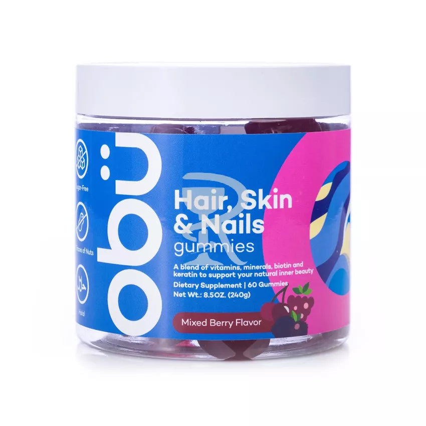 OBU Hair Skin & Nails 60 Gummies