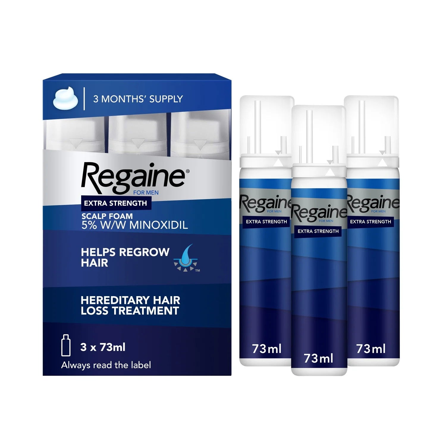 Regaine Foam 5% 73Ml 3 Pcs